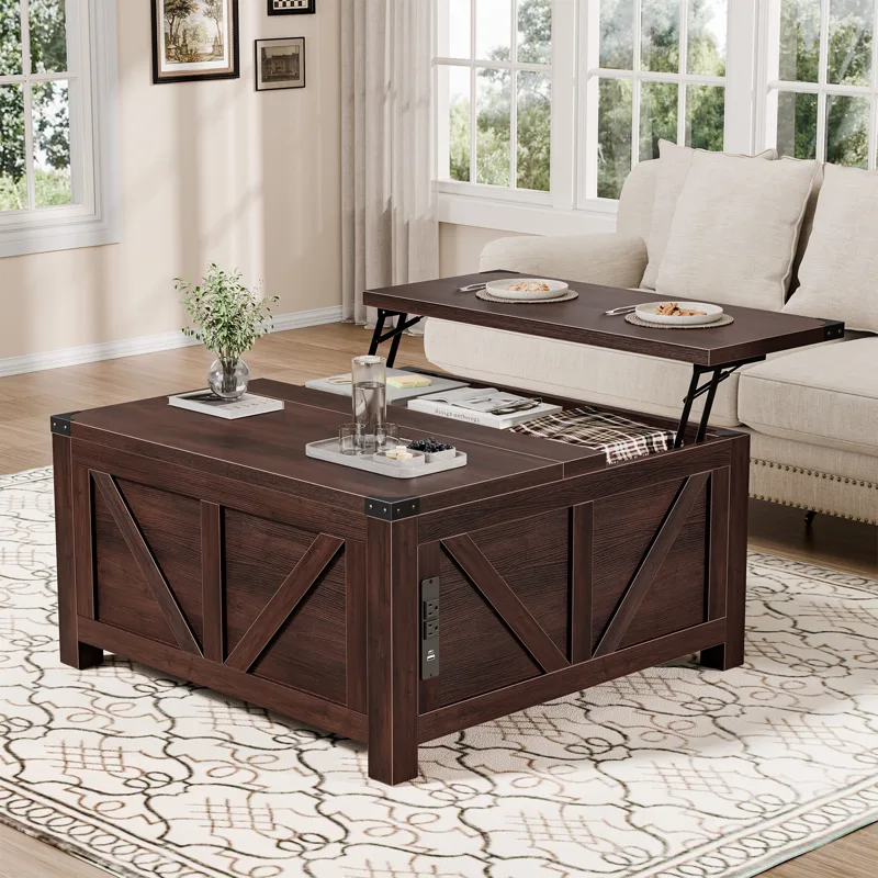 Office Furniture For Sale - JHK 35.6인치 리프트탑 커피 테이블 (충전