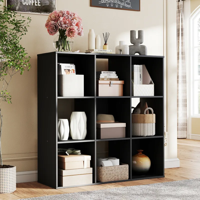 Office Furniture For Sale - JHK 9칸 큐브 수납 정리함 원목