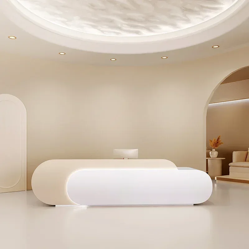 Office Furniture Store - 크림 스타일 뷰티 살롱 리셉션 데스크