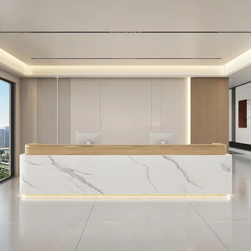 Office Furniture Store - 이탈리아 스타일 모던 리셉션 데스크 뷰티