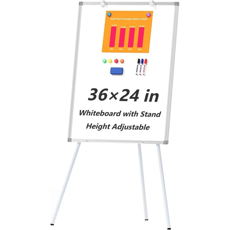 Whiteboard Easel Tripod - 대형 화이트보드 이젤 스탠드 포함, 36