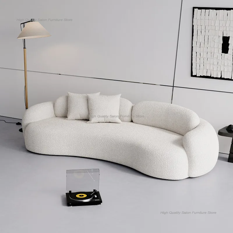 Office Furniture Store - 이탈리아 크림 스타일 휴게실 리셉션 소파