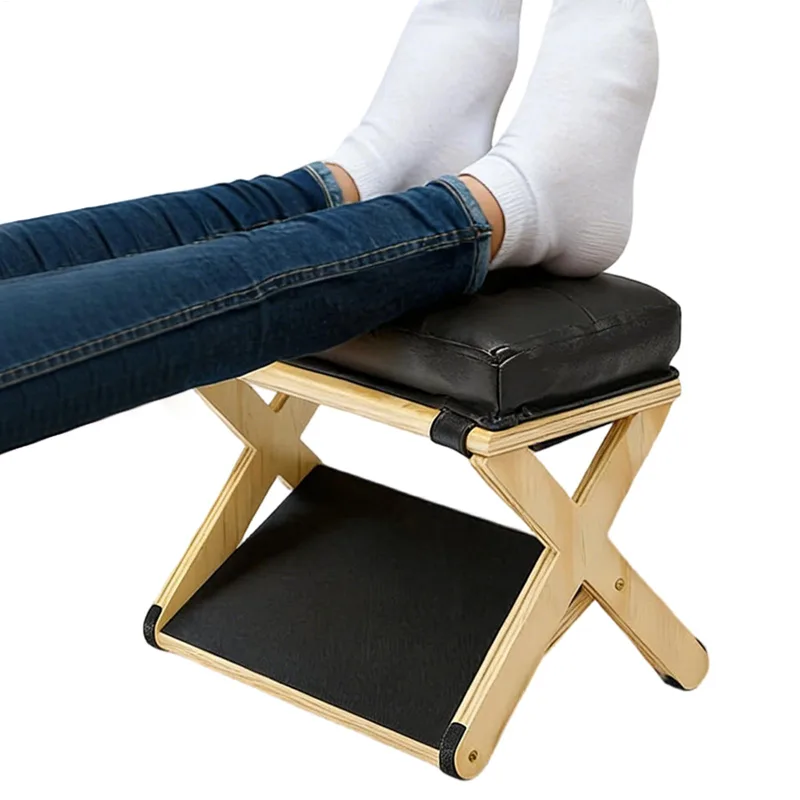 Office Furniture For Sale - 책상 아래 발 받침대 나무 이중층