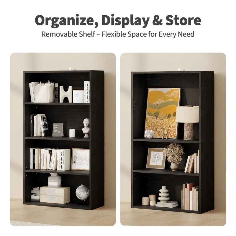 JHK 3-4단 원목 책장, 거실 및 홈 오피스용 높이 - Office Furniture For Sale 리뷰 및 가격
