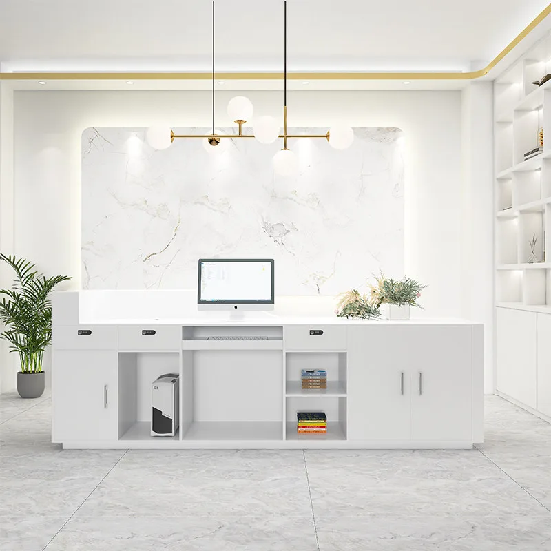 현대적인 미니멀리스트 의류 매장 바 카운터 북유럽풍 창 - Office Furniture Store 리뷰 및 가격