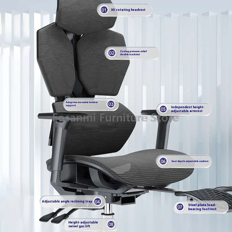 인체 공학적 구역 지원 등받이 메쉬 사무실 의자 게이머 - Office Furniture Zone 리뷰 및 가격
