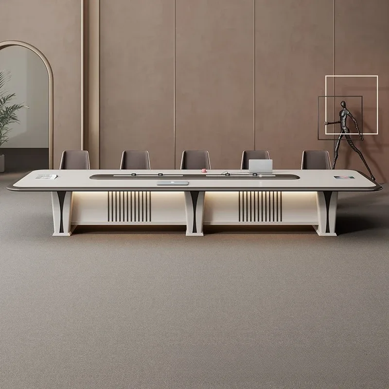 페인트 컨퍼런스 롱 테이블 라이트 럭셔리 프리미엄 그레 - Office Furniture List 리뷰 및 가격