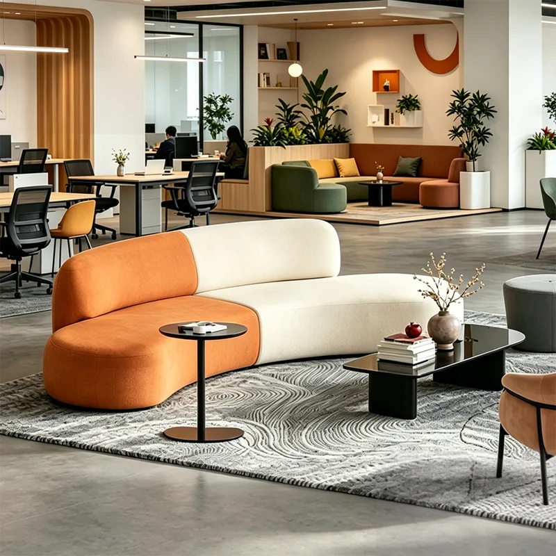 맞춤형 모듈식 곡선형 사무실 소파 리셉션 로비 대기 공 - Office Furniture Solutions 리뷰 및 가격