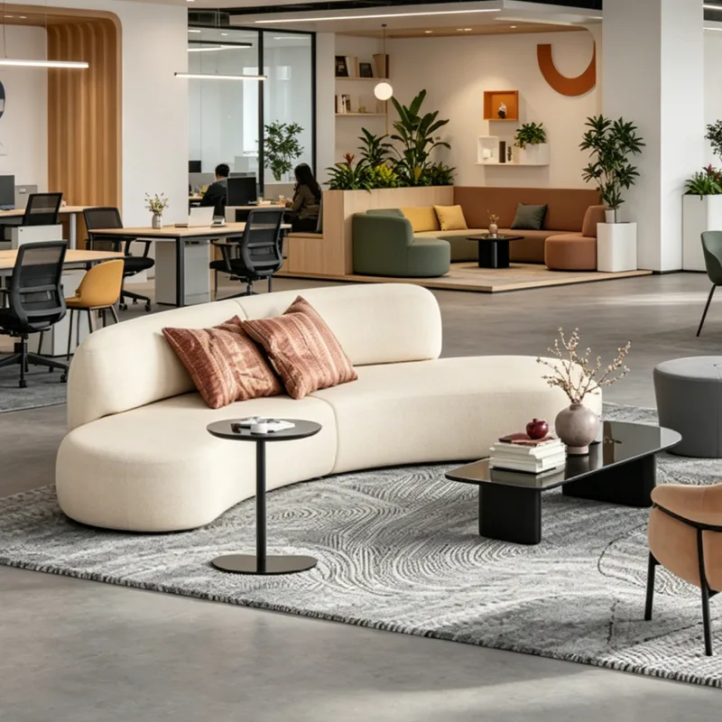 맞춤형 모듈식 곡선형 사무실 소파 리셉션 로비 대기 공 - Office Furniture Solutions 리뷰 및 가격