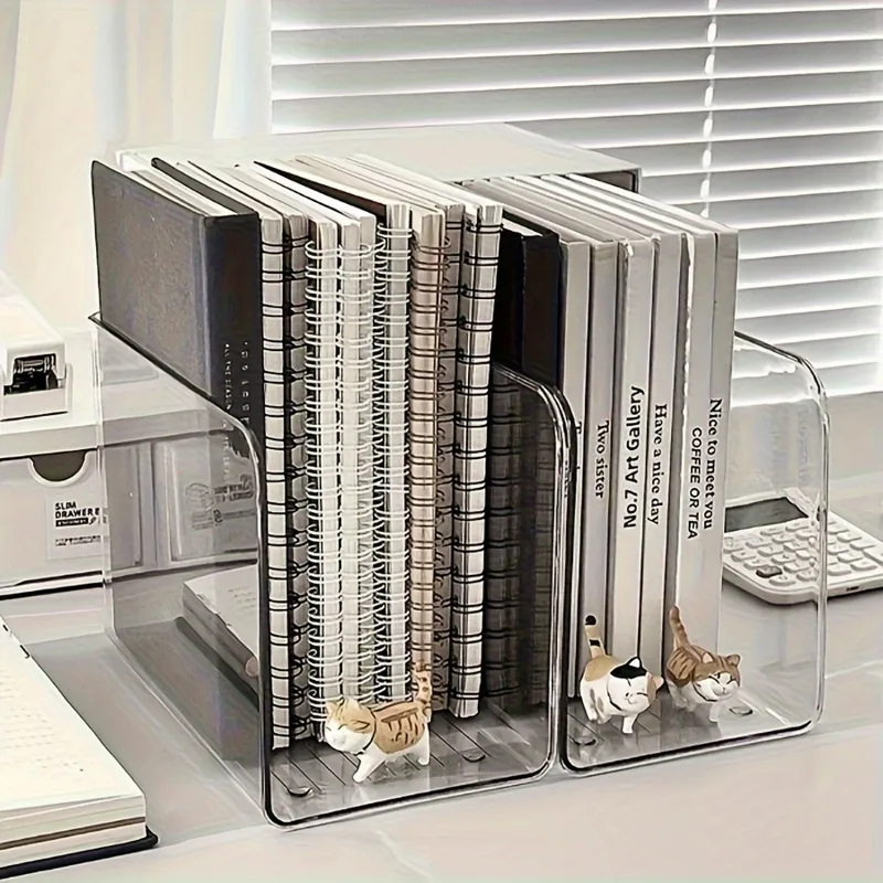 여러 개의 칸이 있는 1pc 플라스틱 책 스탠드 주최자 - Office Furniture For Sale 리뷰 및 가격