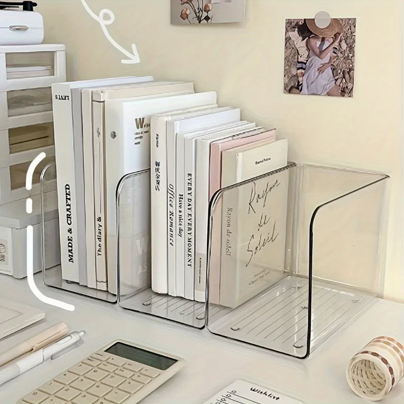 여러 개의 칸이 있는 1pc 플라스틱 책 스탠드 주최자 - Office Furniture For Sale 리뷰 및 가격
