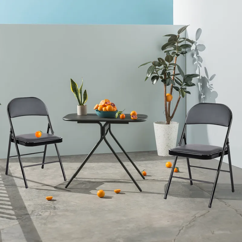 JHK 가죽 패딩 접이식 의자, 견고한 금속 거실 흔들 - Office Furniture For Sale 리뷰 및 가격