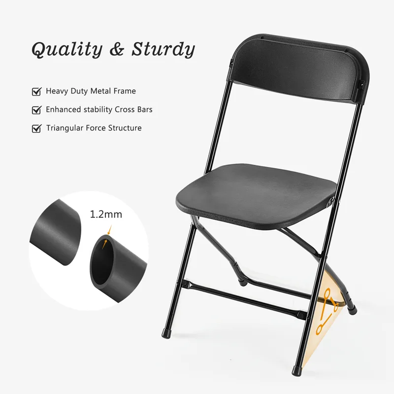 JHK 플라스틱 접이식 의자 4/6 팩 330LB 부하 - Office Furniture For Sale 리뷰 및 가격
