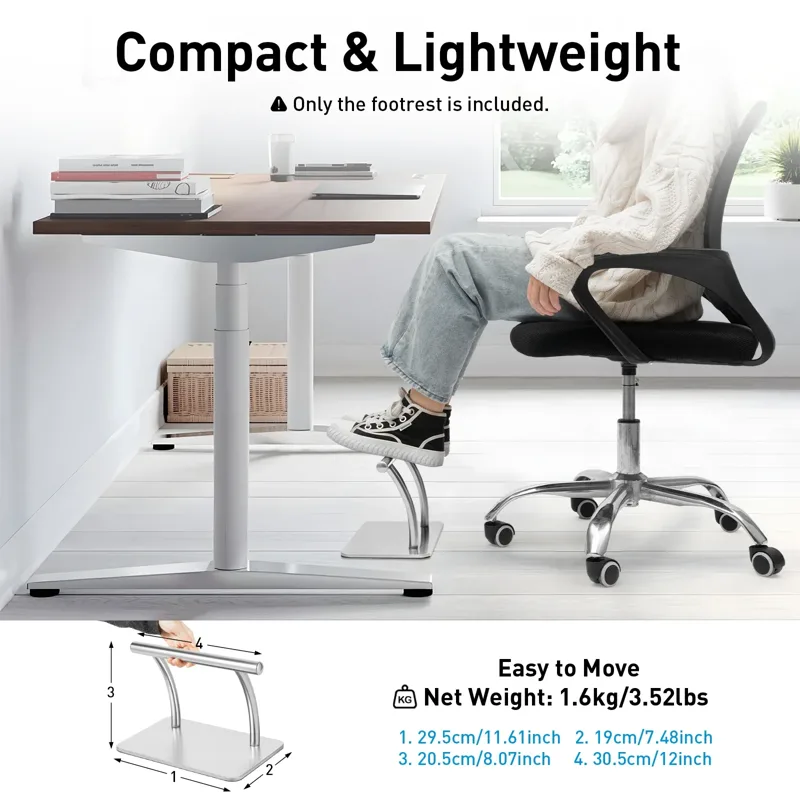 직장 책상 아래용 스테인리스 스틸 발 받침대, 이발소  - Office Furniture At Home 리뷰 및 가격