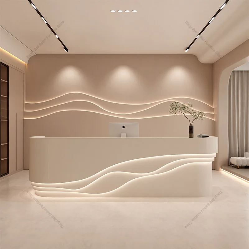 북유럽 크림 스타일 계산대 모던 심플 의류 매장 바 카 - Office Furniture Store 리뷰 및 가격