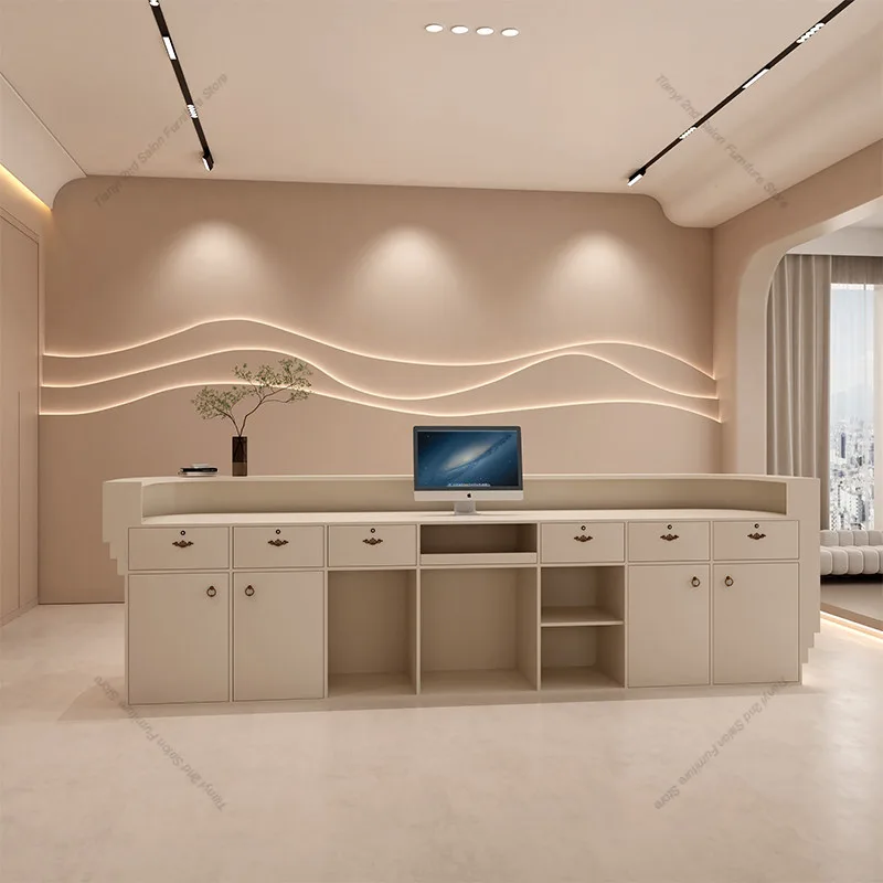 북유럽 크림 스타일 계산대 모던 심플 의류 매장 바 카 - Office Furniture Store 리뷰 및 가격