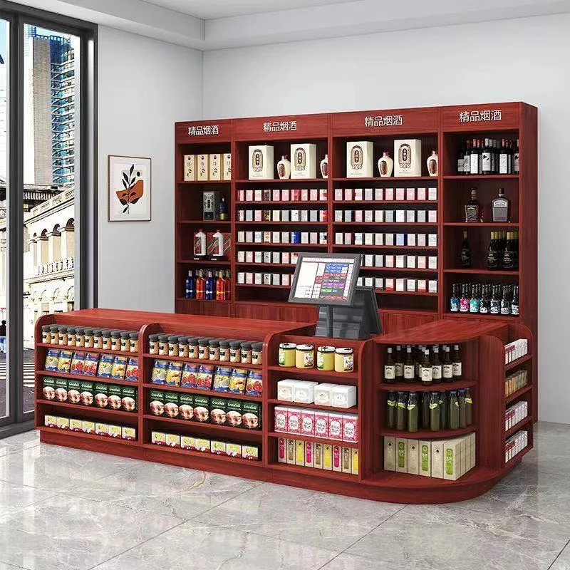 슈퍼마켓 편의점 계산대 담배 및 와인 진열장 결합 매장 - Office Furniture Store 리뷰 및 가격