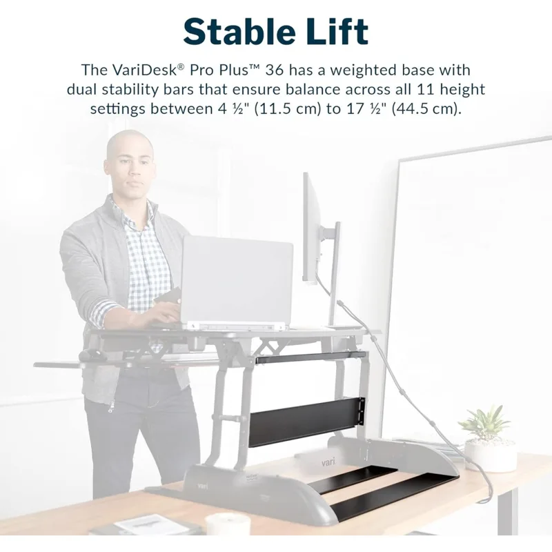 데스크 프로 플러스 36, 듀얼 모니터 스탠딩 컨버터, - Office Furniture Plus 리뷰 및 가격