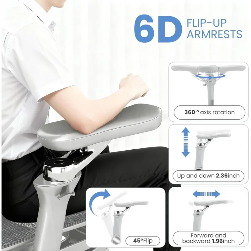 발 받침대와 요추 지지대가 있는 인체공학적 사무실 의자 - Office Furniture Zone 리뷰 및 가격